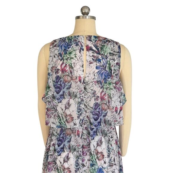 H&M Women's Floral Sleeveless Maxi Dress Multicolor Size 10 - Picture 7 of 9